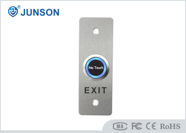 Stainless Steel 2mm Ketebalan Push Button Exit Switch Touchless