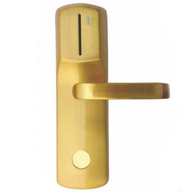 Gold IC Contact  RFID Hotel Locks Zinc Alloy Mifare One 2 Years Warranty