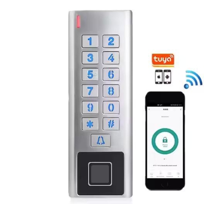Casing Logam Tahan Air Aplikasi Tuya WIFI RFID Smart Lock Kontrol Akses Sidik Jari