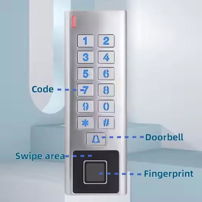 Casing Logam Tahan Air Aplikasi Tuya WIFI RFID Smart Lock Kontrol Akses Sidik Jari