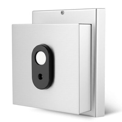 304 Steel stainless Electromagnetic Door Holder dengan tombol pelepasan manual untuk operasi DC 12V/24V