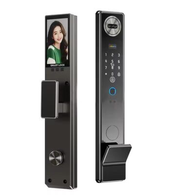 Kunci Smart Waterproof Real Time Video 3D Pengakuan Wajah Kunci Sidik Jari Cerdas