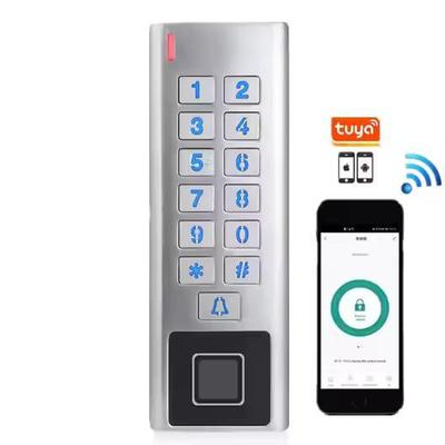 Kontrol Akses Keypad Logam Luar Ruangan Tahan Cuaca dengan WiFi dan Integrasi Aplikasi Tuya