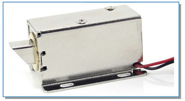 Stabilitas tinggi Solenoid Listrik Kabinet Lock 30cm Terminal Penyimpanan Kabel 24V