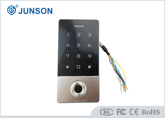 Silver Keypad IP68 Kontrol Akses Sidik Jari 100mA Dengan WiFi Tuya APP