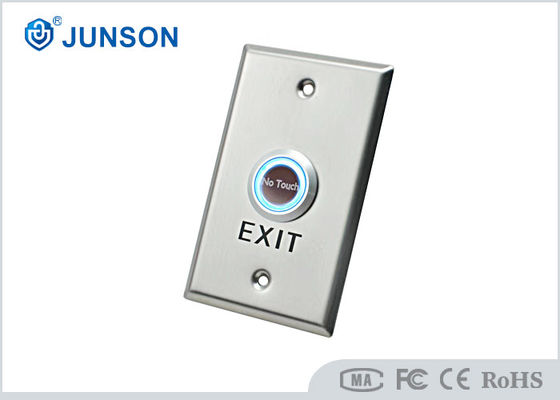 2mm Tebal Tombol Tekan Keluar Sandblast Finishing Sakelar Pelepas Pintu 36VDC