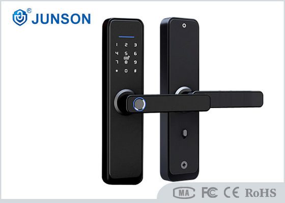 Layar Sentuh Tuya Wifi Smart Lock Kunci Pintu Sidik Jari Bahan Paduan Seng Untuk Rumah